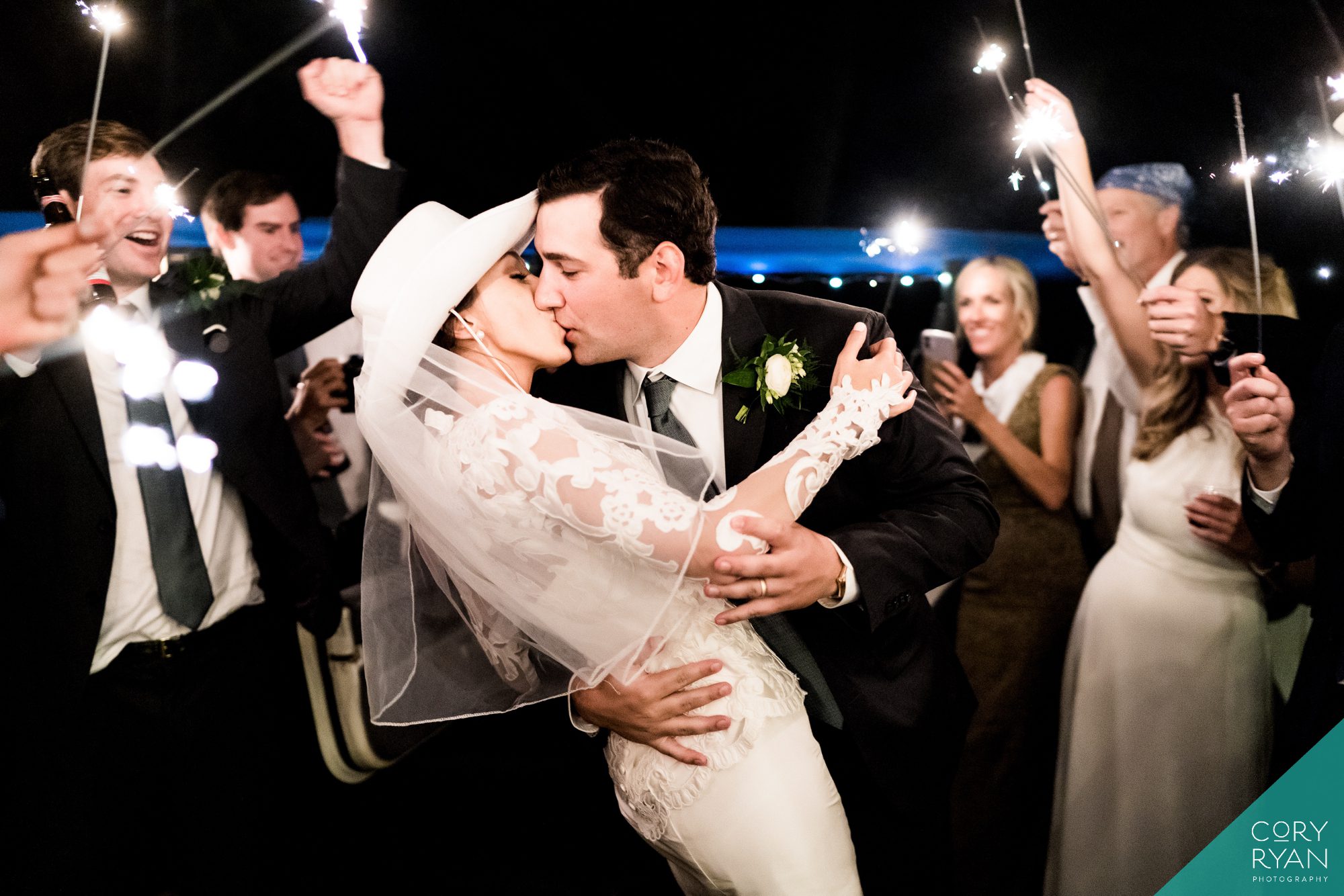 Cory Ryan Photography sparkler exit