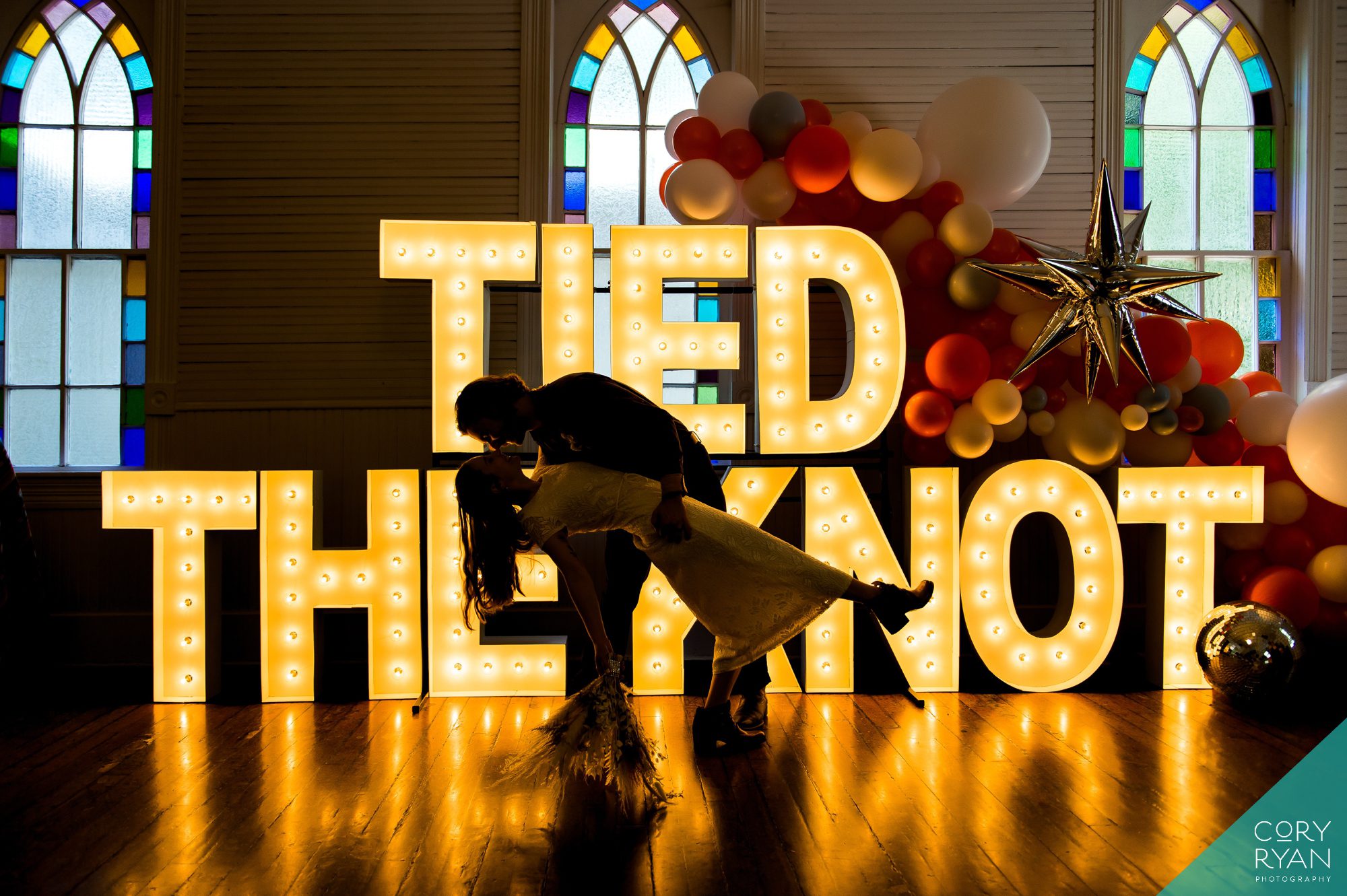 austin wedding neon portraits